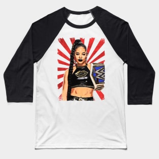 Bianca Belair Wrestling Vintage Fan Art Baseball T-Shirt